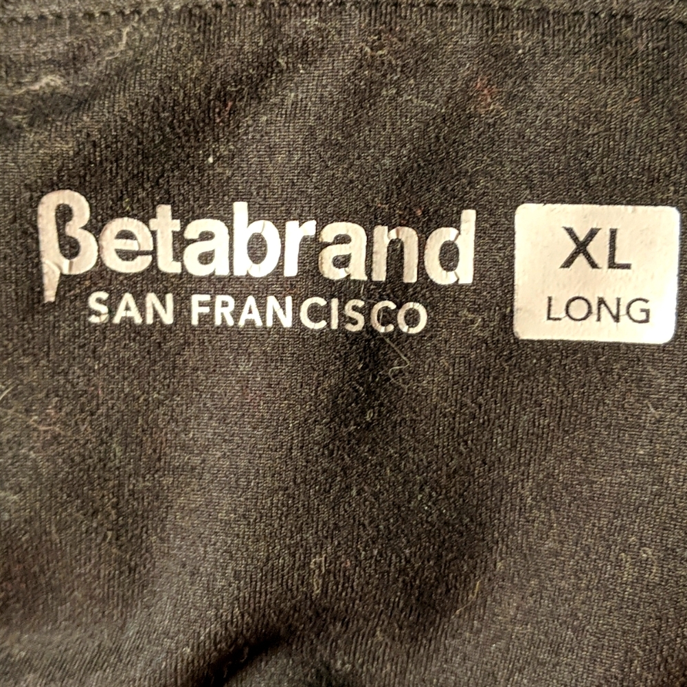 Betabrand XL Long Black Yoga Flare Pants